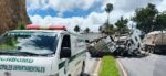 Fuerte accidente: Tráiler vuelca en la ruta Interamericana