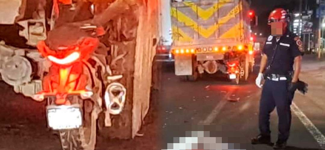 Motorista impacta en la parte trasera de un tráiler y muere