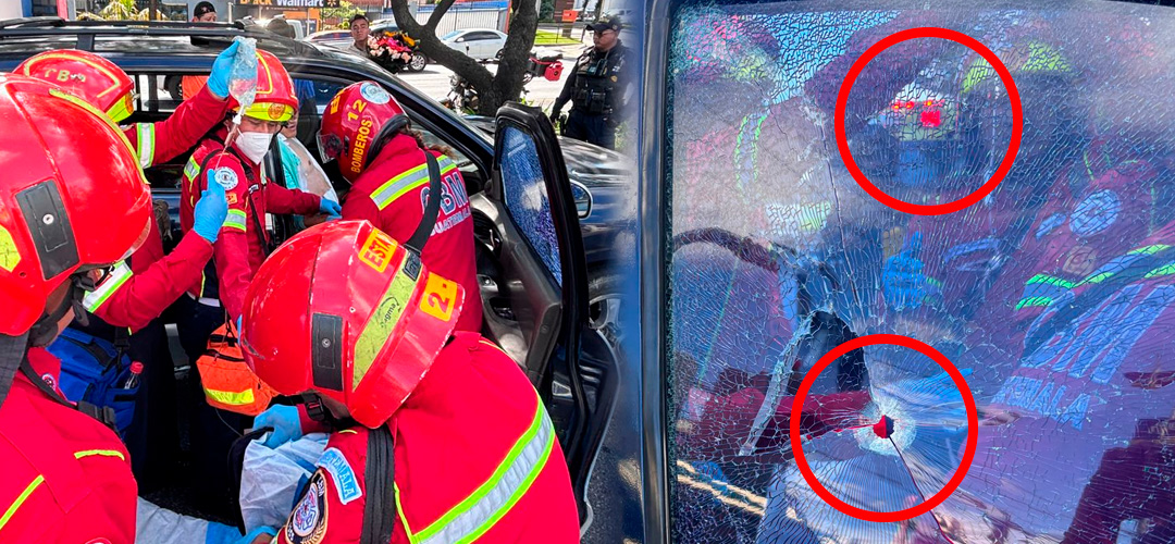 Intensa balacera en la Calzada Roosevelt deja un herido