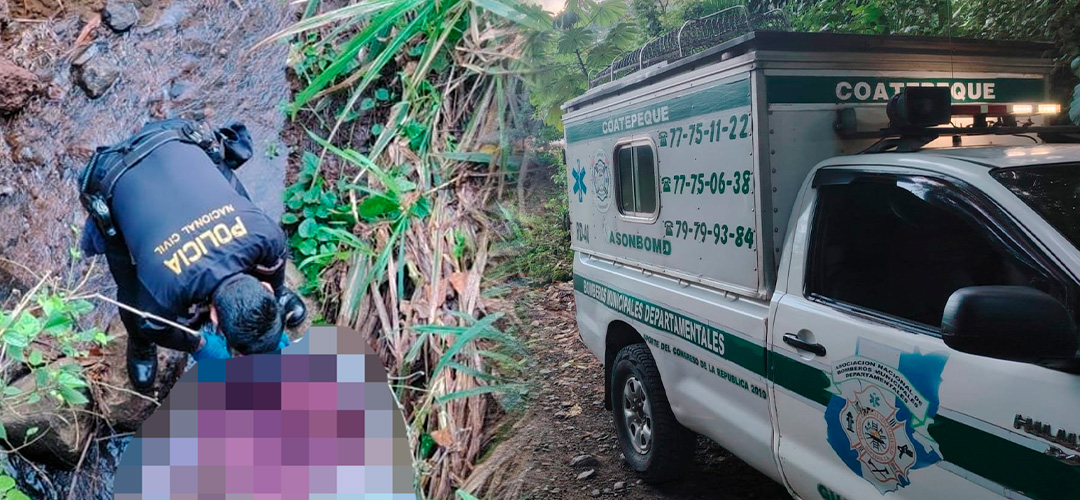 Localizan el cadáver de una mujer en Coatepeque, Quetzaltenango