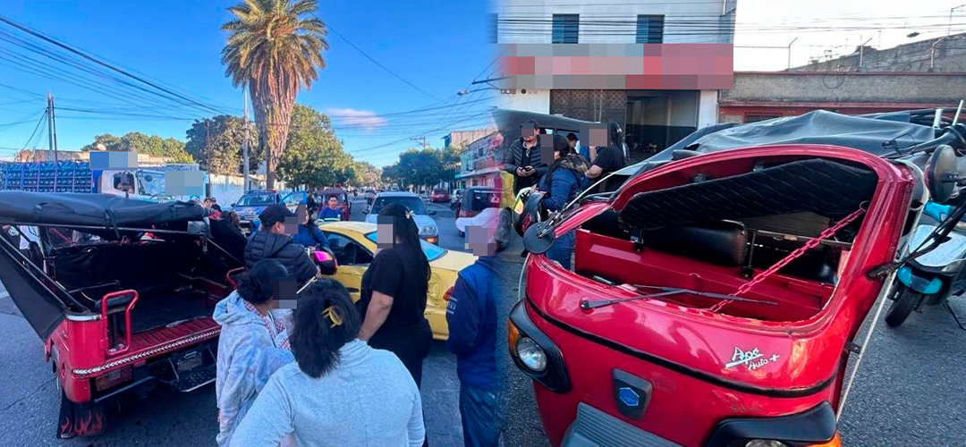 Accidente entre automóvil y tuc tuc deja un herido