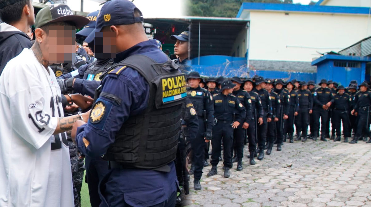 Mil policías efectúan requisa en el Preventivo de zona 18