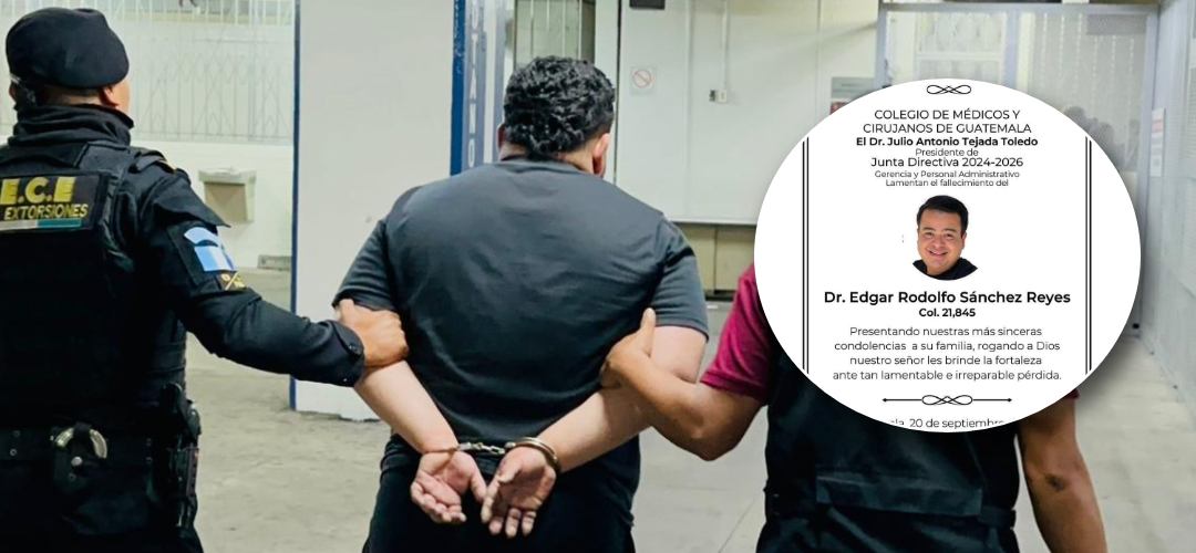 Detienen a presunto responsable del homicidio de médico cirujano del IGSS y Hospital de la PNC