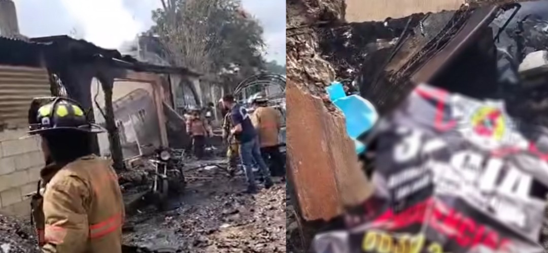 Así quedó la cohetería tras la explosión en San Raymundo (VIDEO)
