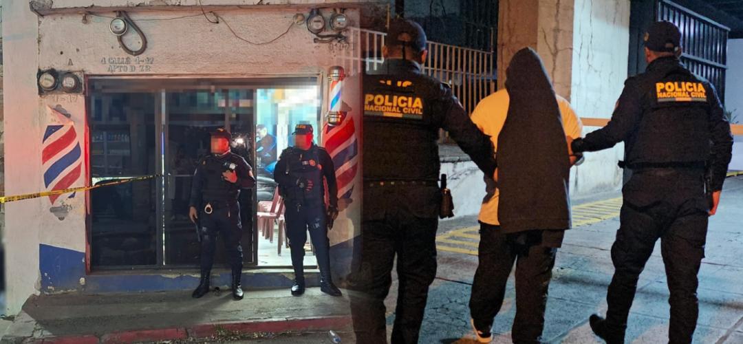 Capturan a un adulto y remiten a un menor por ataque armado en barbería de Boca del Monte