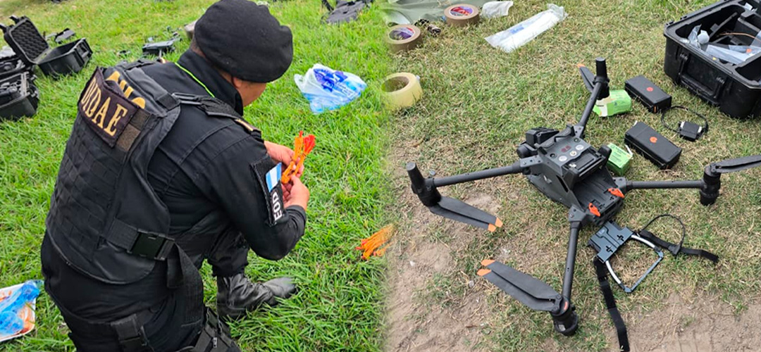 Localizan explosivos, fusiles AK-47, drones y chalecos antibalas en Huehuetenango
