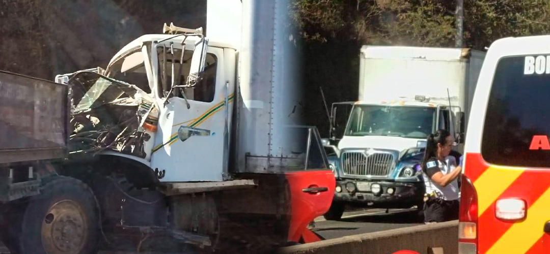 Múltiple colisión en ruta al Pacífico complica el paso