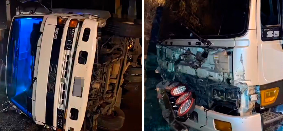 Accidente en km 12 ruta al Atlántico complica el paso