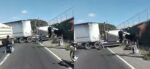 Tráiler impacta contra empresa tras perder el control en ruta al Pacífico