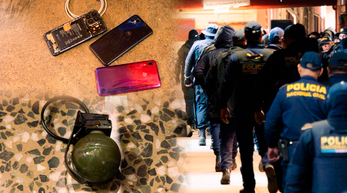 Localizan granada y teléfonos celulares durante requisa en Pavón