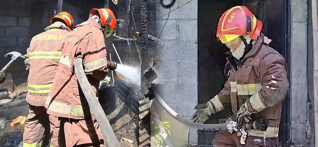 Voraz incendio consume vivienda en Villa Hermosa