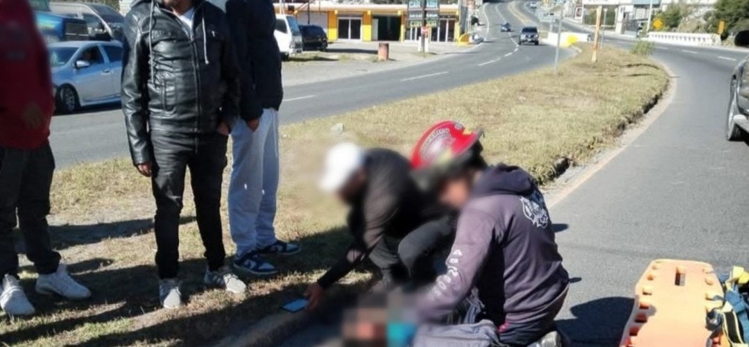 Motorista herido tras ser atropellado en ruta Interamericana