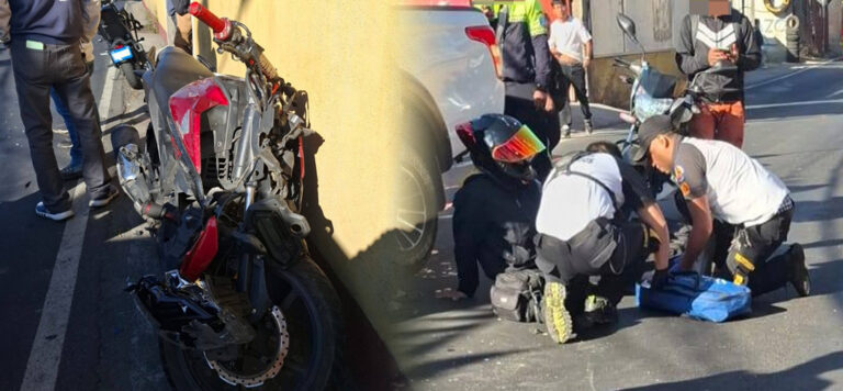 Accidente de tránsito deja motorista herido en Ruta Nacional 1