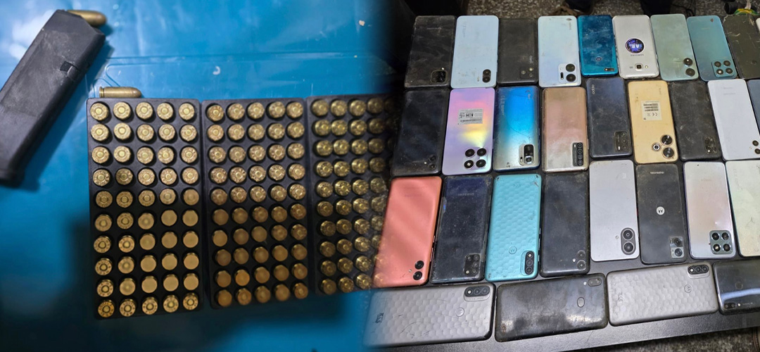 Incautan antena satelital, armas, licor y municiones en cárcel de Pavón