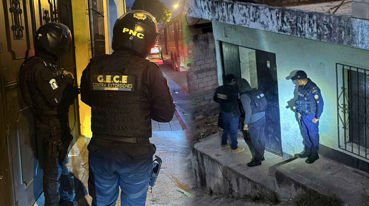 Autoridades realizan 42 allanamientos en el área metropolitana, Sacatepéquez y Quetzaltenango