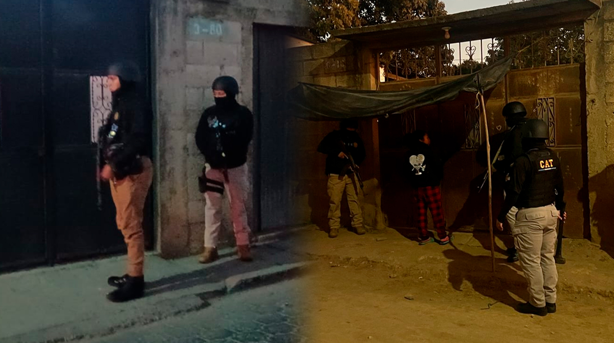 Realizan operativo contra extorsionistas en Chimaltenango y San Pedro Ayampuc