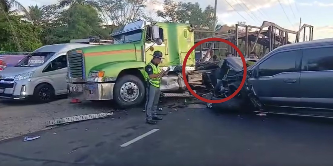 Doble colisión complica el paso en kilómetro 73 de la ruta al Pacífico