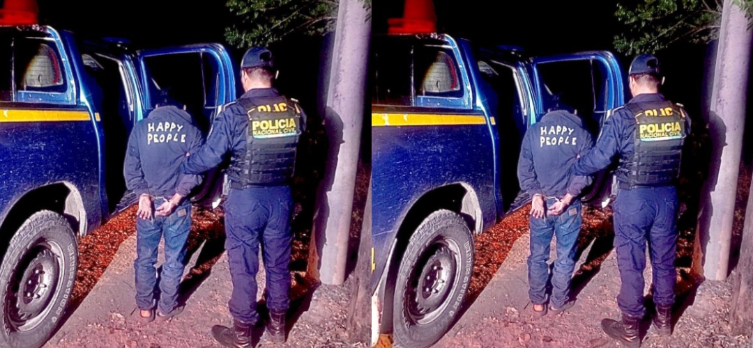 PNC captura a presunto homicida en Sayaxché, Petén