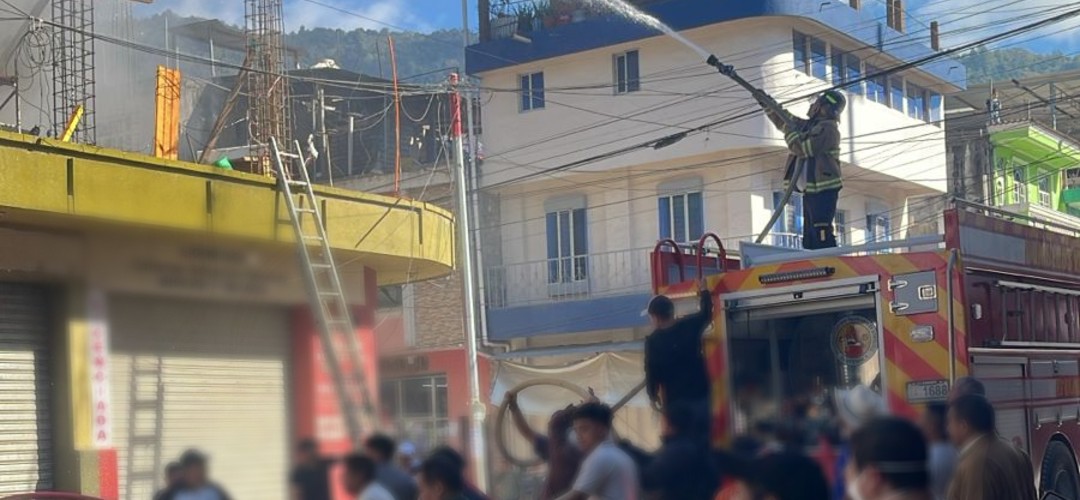 Incendio se registra en Huehuetenango