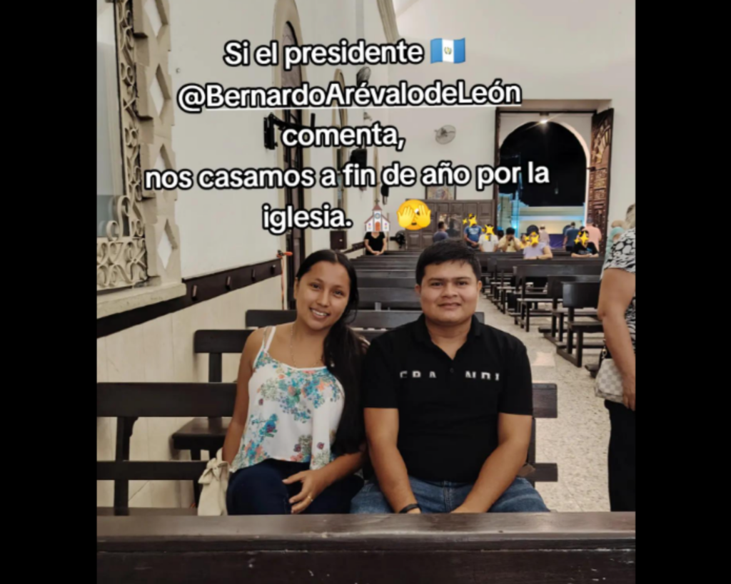 Guatemaltecos retan a Bernardo Arévalo con el trend “Si comenta nos casamos” y así reaccionó