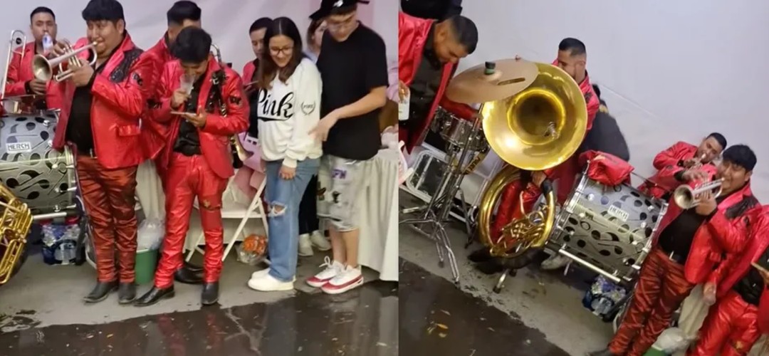 ¡Insólito! Fiesta se inunda y músicos tocan el tema de ‘Titanic’