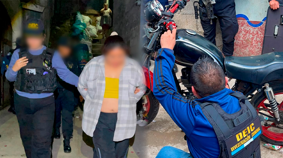 Operativo en Ciudad Vieja, Sacatepéquez, deja una mujer capturada y un menor remitido