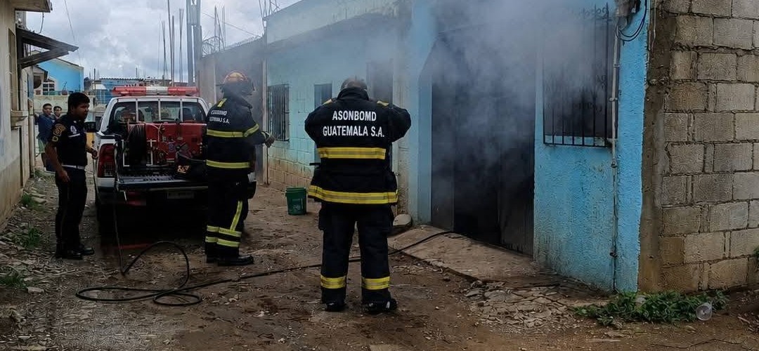 Controlan incendio en vivienda de Chimaltenango