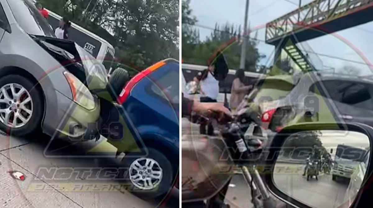 Precaución: Triple colisión se registra en ruta al Atlántico