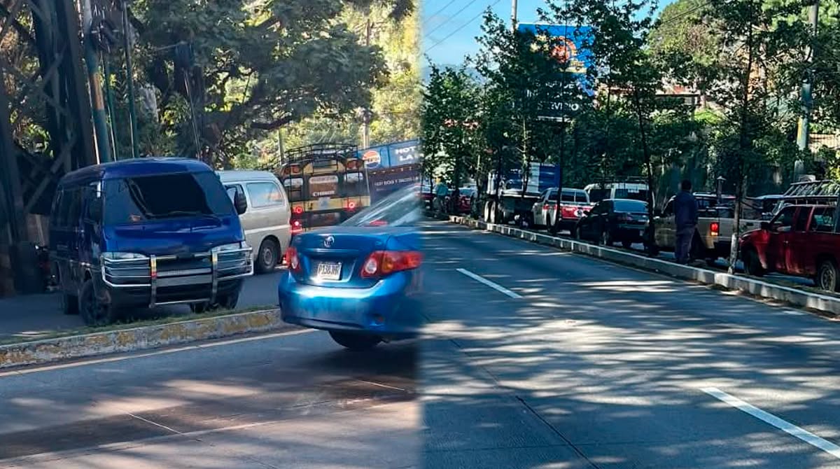 Bloqueo afecta circulación hacia San Lucas Sacatepéquez y Antigua Guatemala