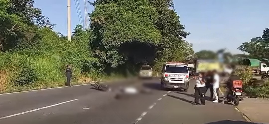 Motociclista muere tras accidente en Escuintla