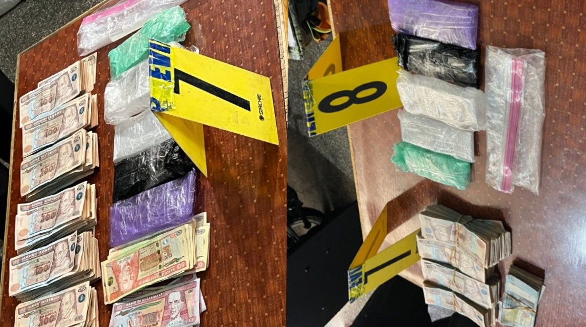 Localizan más de Q76 mil en efectivo y drogas durante operativo en Villa Nueva