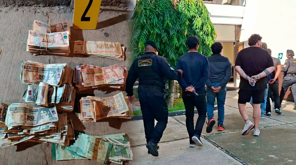 Seis capturados y Q44 mil incautados durante operativo en Chiquimula