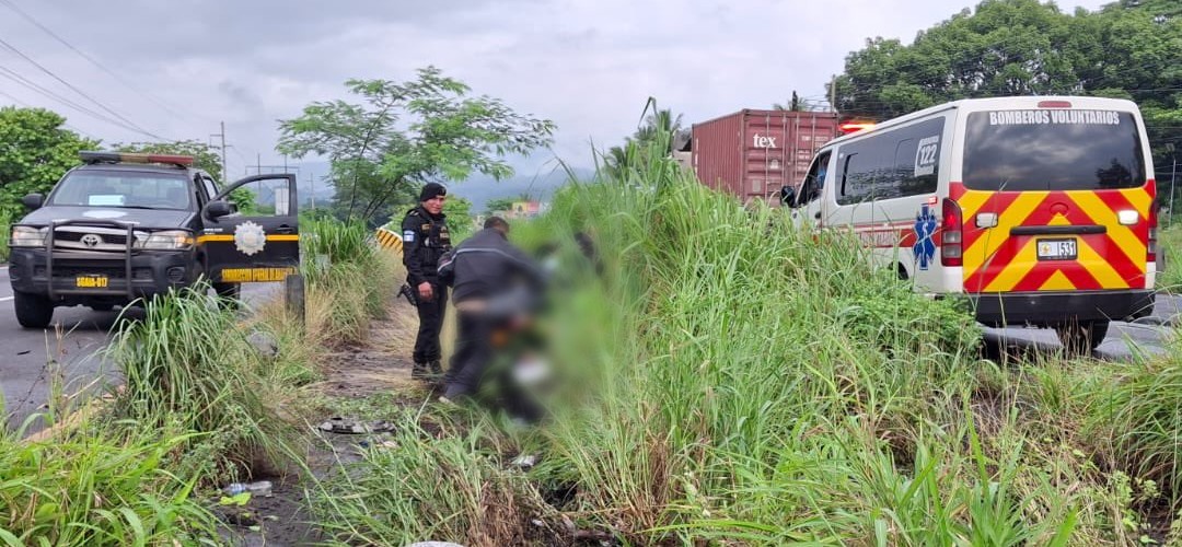 Localizan a persona herida tras accidente en Escuintla