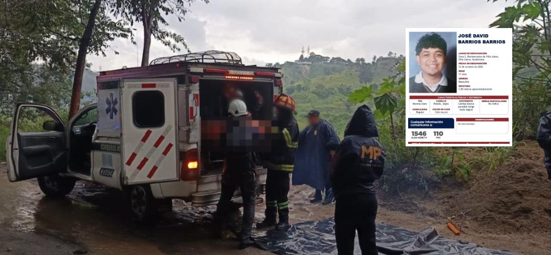 Adolescente desaparecido es localizado sin vida en un río de aguas negras en Villa Nueva