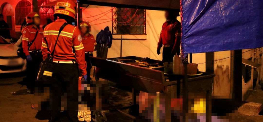 Identifican a pareja asesinada a balazos mientras atendía su negocio de comida en la zona 5