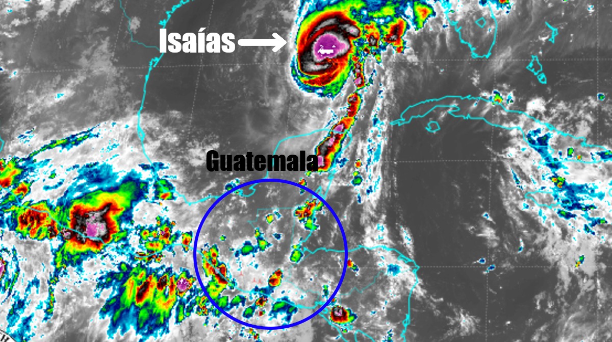 Isaías se convierte en huracán: ¿qué efectos tendrá sobre Guatemala? Insivumeh lo explica